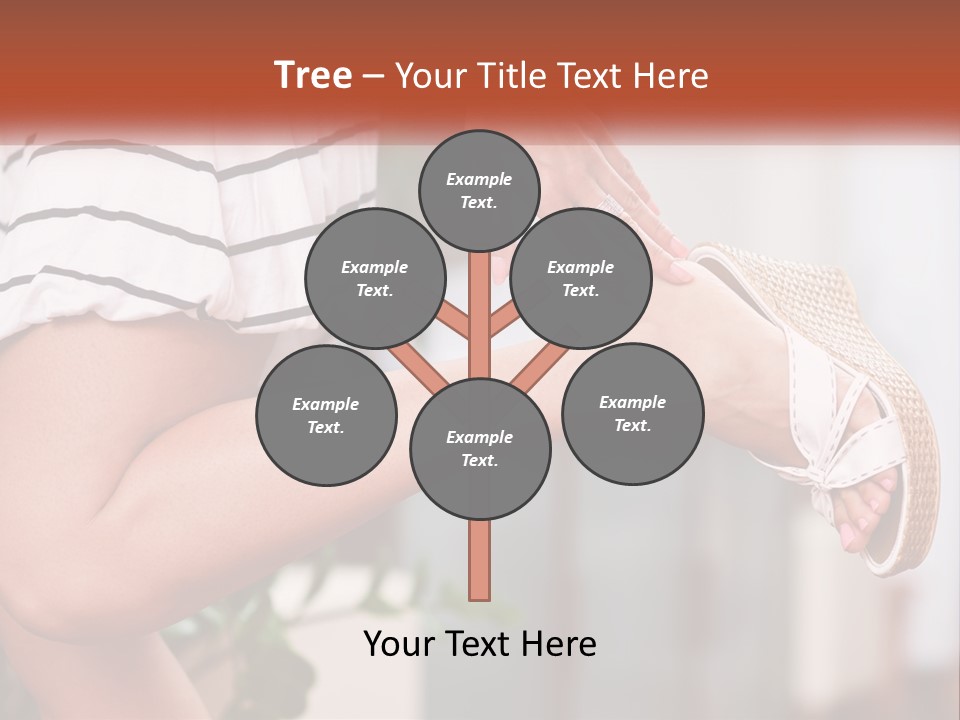 A Woman's Legs With A Hat On Top Of Them PowerPoint Template