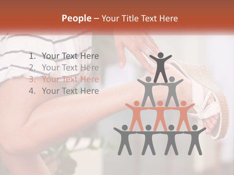 A Woman's Legs With A Hat On Top Of Them PowerPoint Template