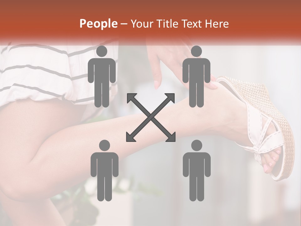 A Woman's Legs With A Hat On Top Of Them PowerPoint Template