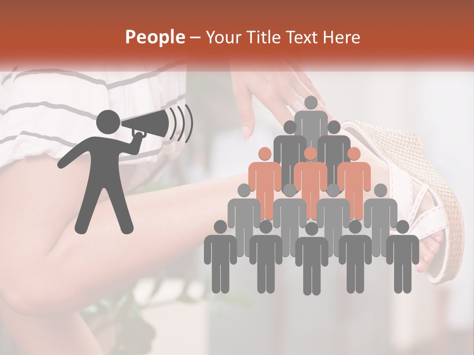 A Woman's Legs With A Hat On Top Of Them PowerPoint Template