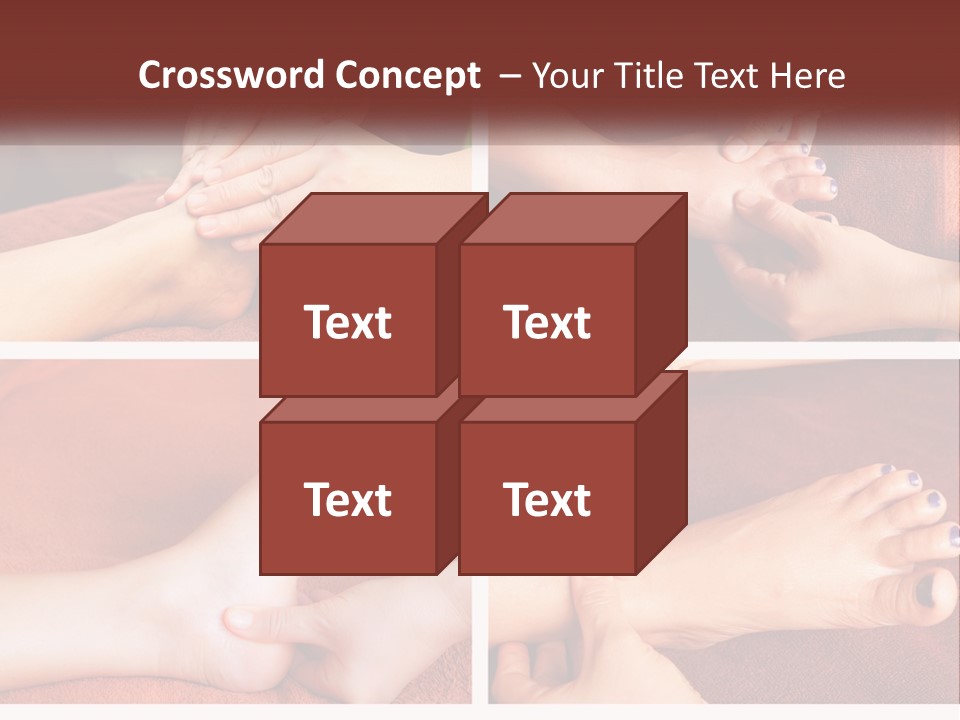 A Collage Of Photos Of A Woman Receiving A Foot Massage PowerPoint Template