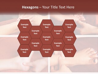 A Collage Of Photos Of A Woman Receiving A Foot Massage PowerPoint Template