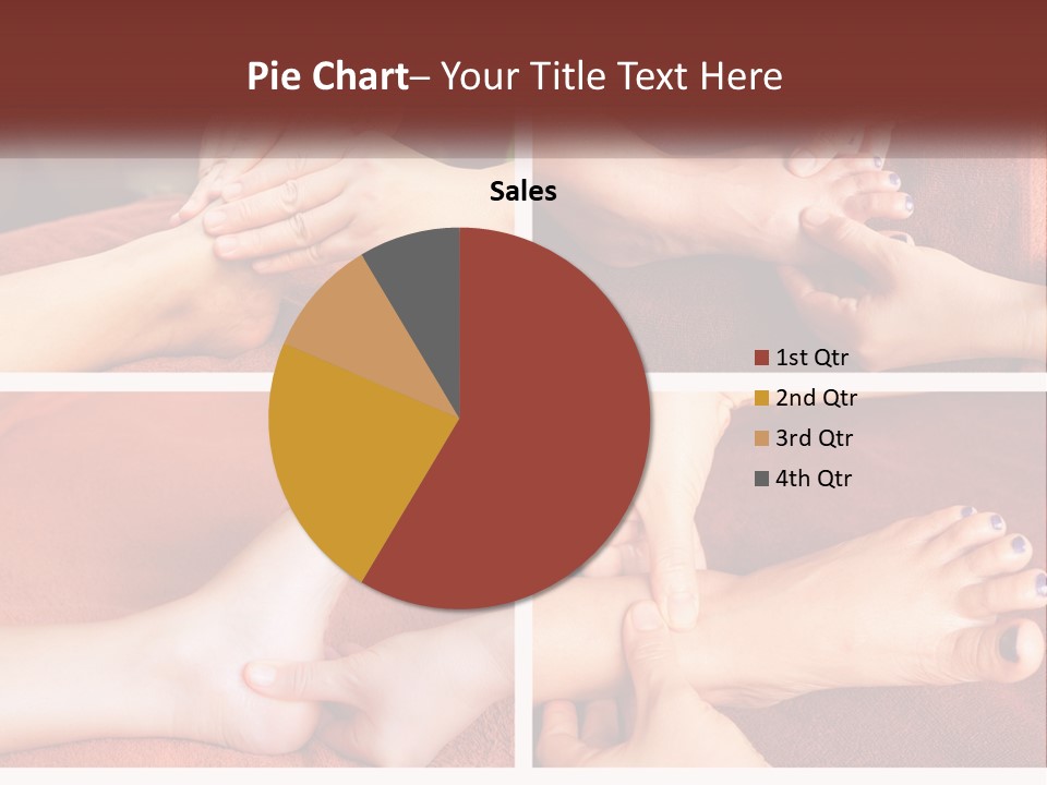 A Collage Of Photos Of A Woman Receiving A Foot Massage PowerPoint Template