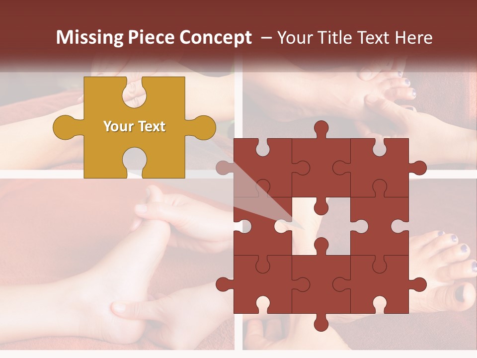 A Collage Of Photos Of A Woman Receiving A Foot Massage PowerPoint Template