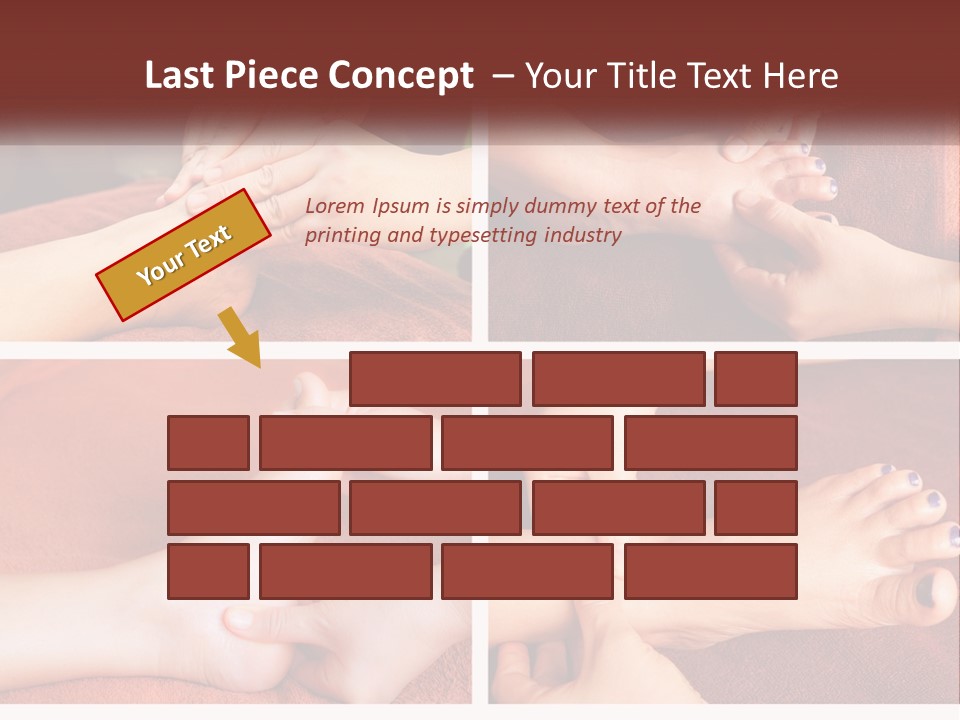 A Collage Of Photos Of A Woman Receiving A Foot Massage PowerPoint Template