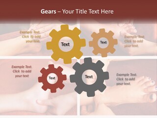 A Collage Of Photos Of A Woman Receiving A Foot Massage PowerPoint Template