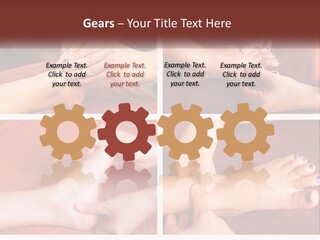 A Collage Of Photos Of A Woman Receiving A Foot Massage PowerPoint Template