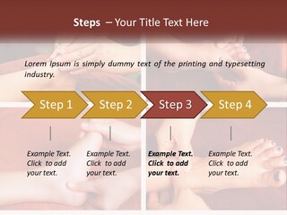 A Collage Of Photos Of A Woman Receiving A Foot Massage PowerPoint Template