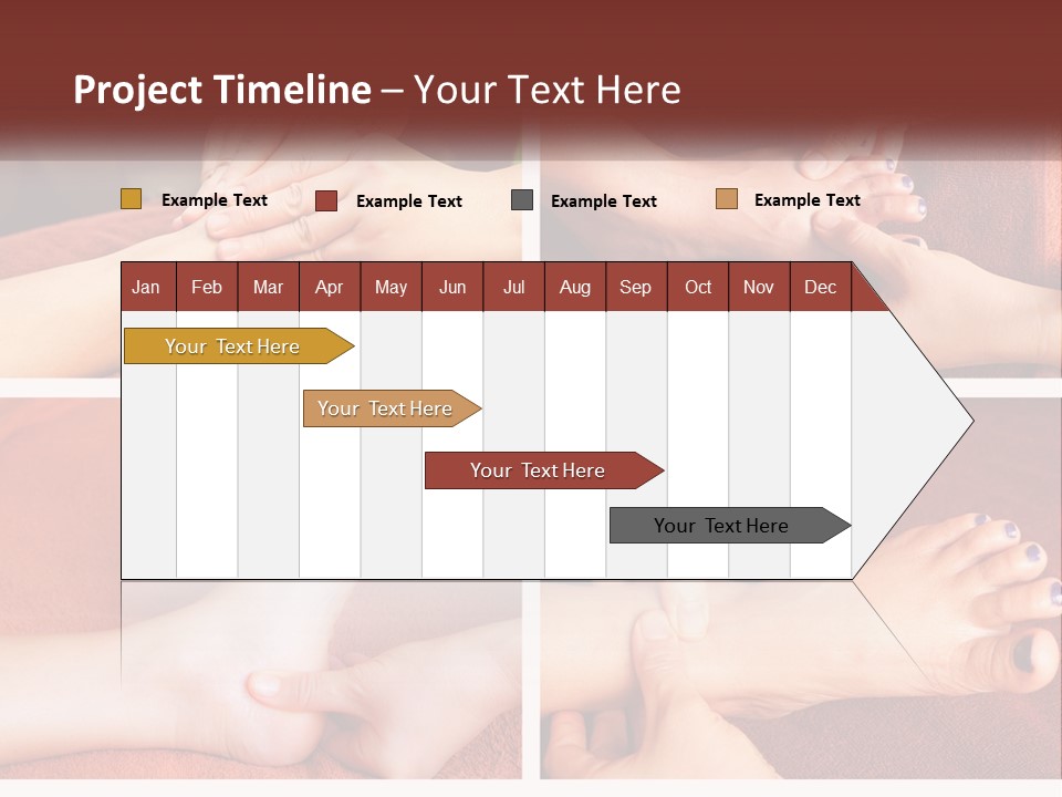 A Collage Of Photos Of A Woman Receiving A Foot Massage PowerPoint Template