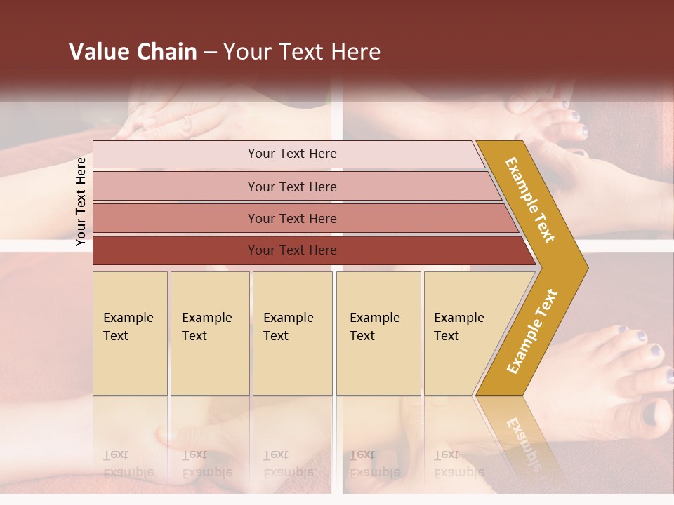 A Collage Of Photos Of A Woman Receiving A Foot Massage PowerPoint Template
