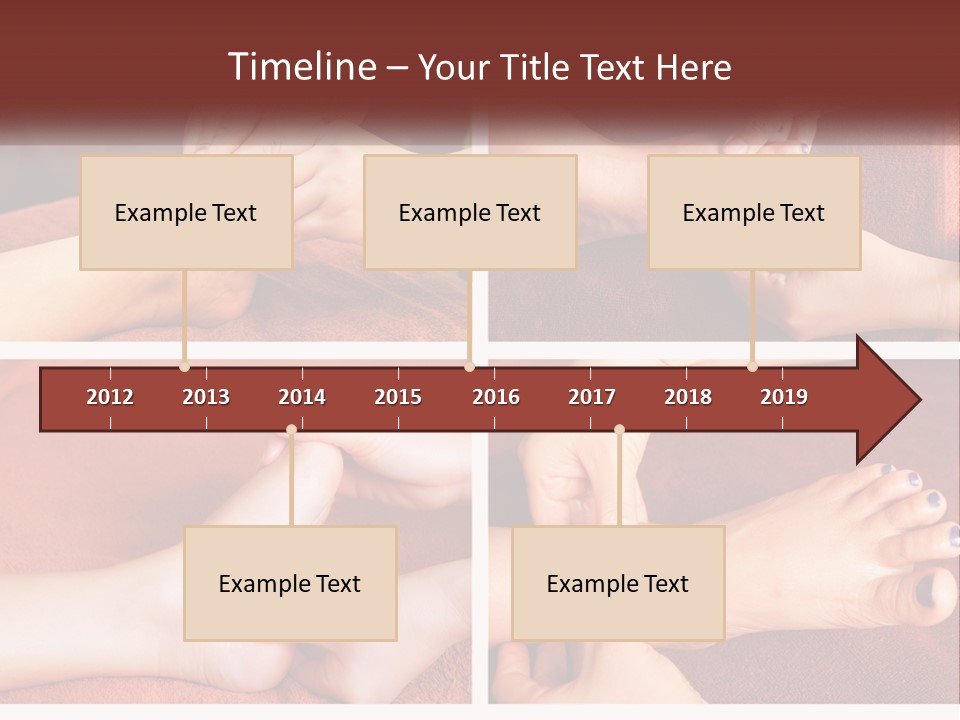 A Collage Of Photos Of A Woman Receiving A Foot Massage PowerPoint Template