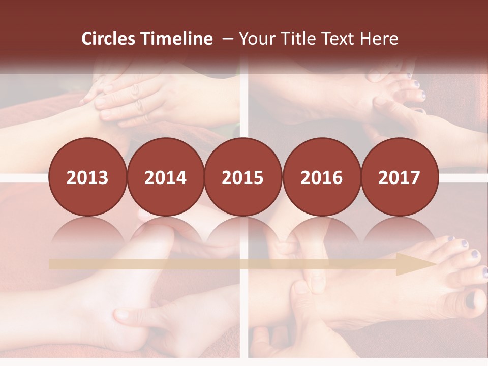 A Collage Of Photos Of A Woman Receiving A Foot Massage PowerPoint Template