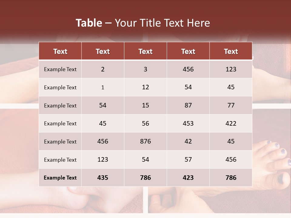 A Collage Of Photos Of A Woman Receiving A Foot Massage PowerPoint Template
