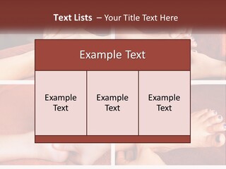 A Collage Of Photos Of A Woman Receiving A Foot Massage PowerPoint Template