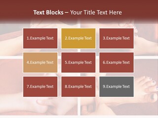 A Collage Of Photos Of A Woman Receiving A Foot Massage PowerPoint Template