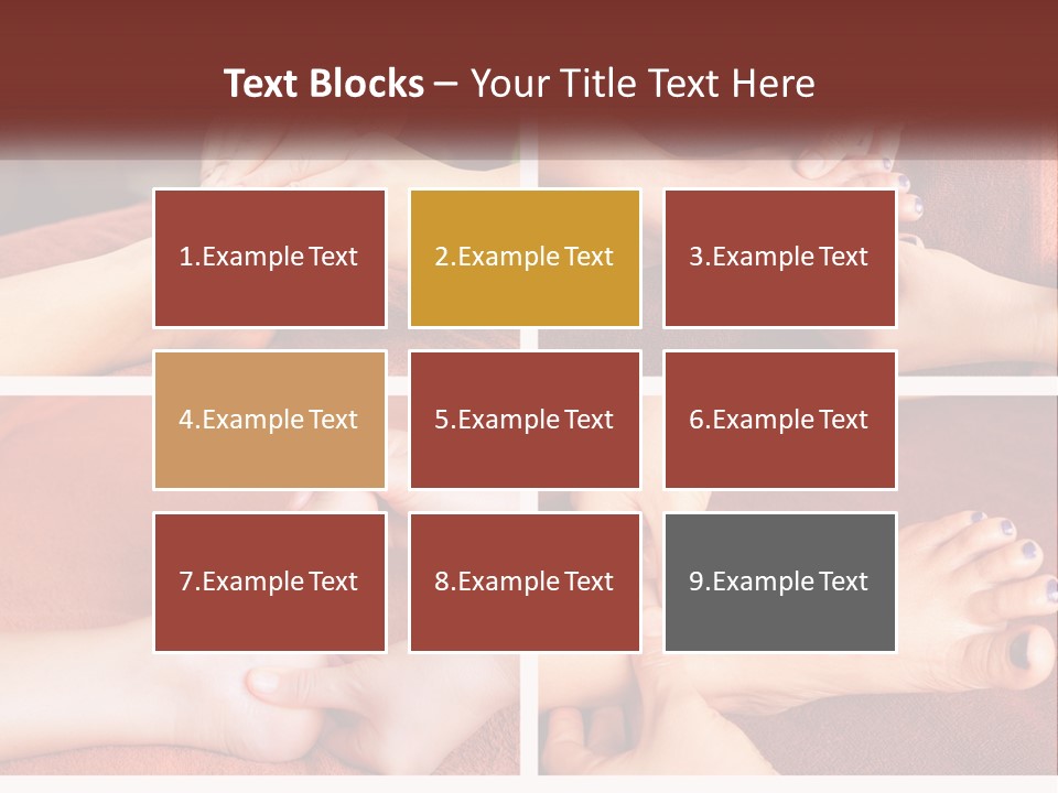 A Collage Of Photos Of A Woman Receiving A Foot Massage PowerPoint Template