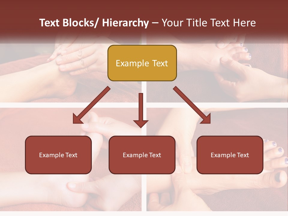 A Collage Of Photos Of A Woman Receiving A Foot Massage PowerPoint Template