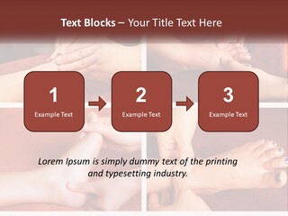 A Collage Of Photos Of A Woman Receiving A Foot Massage PowerPoint Template