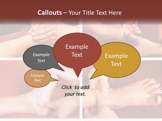 A Collage Of Photos Of A Woman Receiving A Foot Massage PowerPoint Template