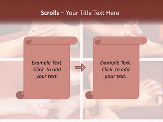 A Collage Of Photos Of A Woman Receiving A Foot Massage PowerPoint Template