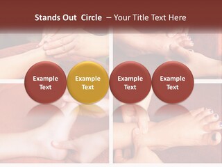 A Collage Of Photos Of A Woman Receiving A Foot Massage PowerPoint Template