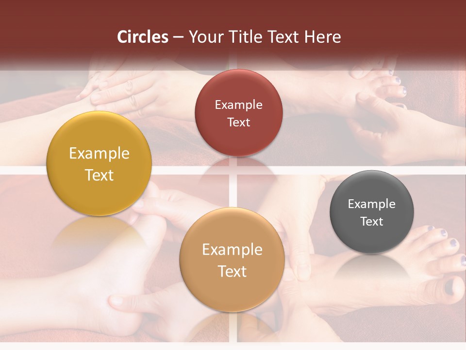 A Collage Of Photos Of A Woman Receiving A Foot Massage PowerPoint Template