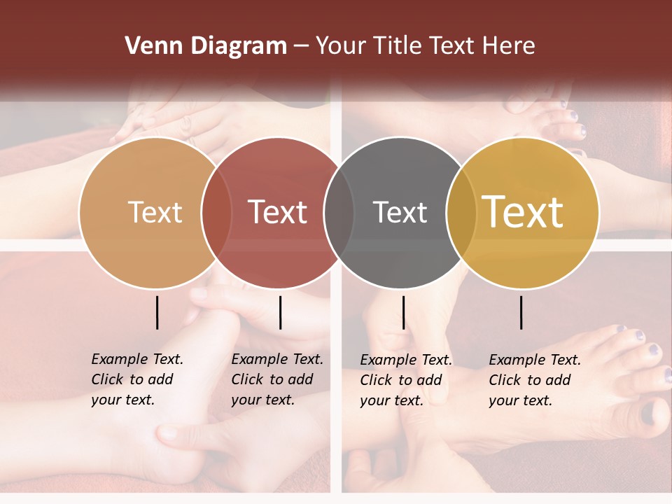 A Collage Of Photos Of A Woman Receiving A Foot Massage PowerPoint Template