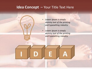 A Collage Of Photos Of A Woman Receiving A Foot Massage PowerPoint Template