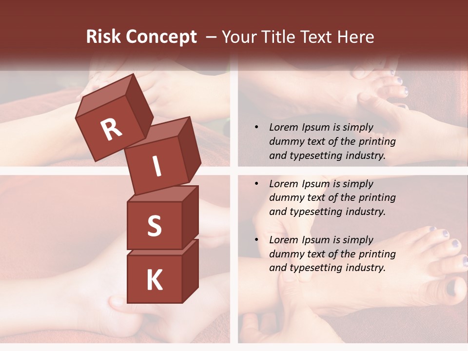 A Collage Of Photos Of A Woman Receiving A Foot Massage PowerPoint Template