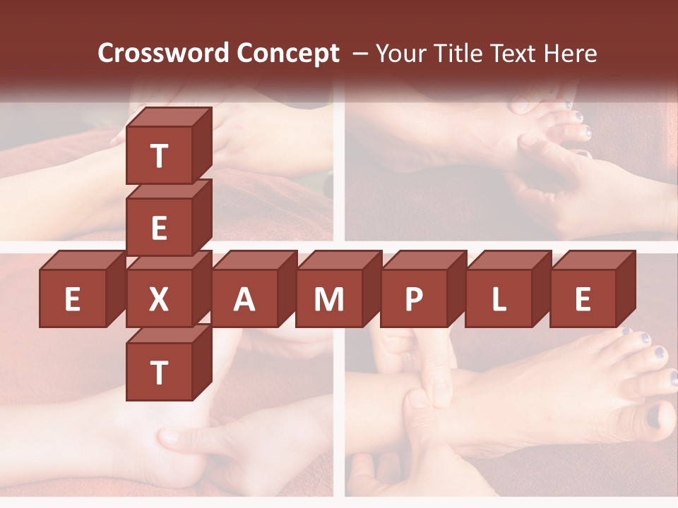 A Collage Of Photos Of A Woman Receiving A Foot Massage PowerPoint Template