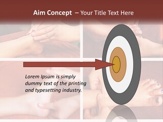 A Collage Of Photos Of A Woman Receiving A Foot Massage PowerPoint Template