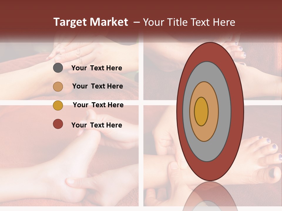 A Collage Of Photos Of A Woman Receiving A Foot Massage PowerPoint Template