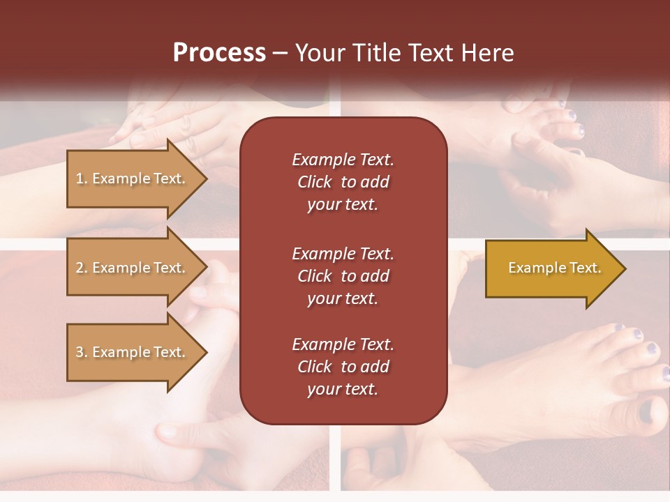 A Collage Of Photos Of A Woman Receiving A Foot Massage PowerPoint Template