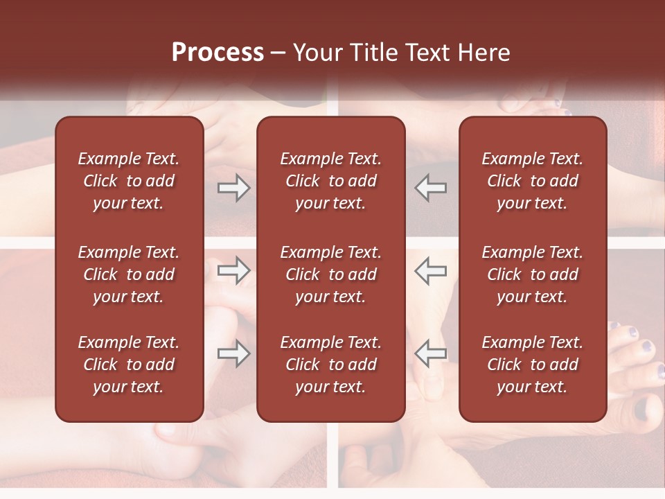 A Collage Of Photos Of A Woman Receiving A Foot Massage PowerPoint Template