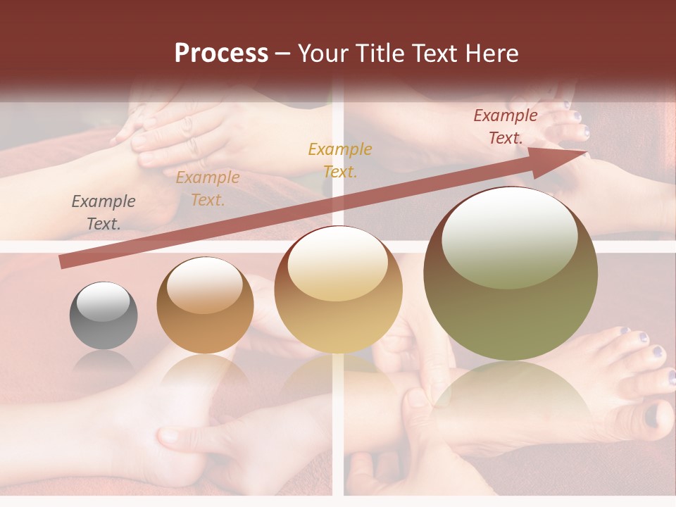 A Collage Of Photos Of A Woman Receiving A Foot Massage PowerPoint Template