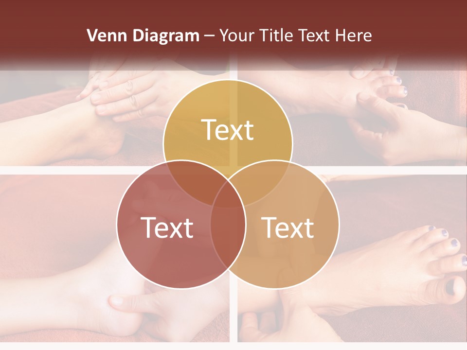 A Collage Of Photos Of A Woman Receiving A Foot Massage PowerPoint Template