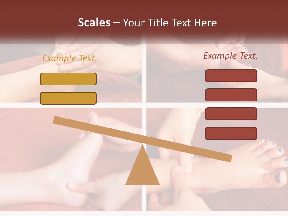 A Collage Of Photos Of A Woman Receiving A Foot Massage PowerPoint Template