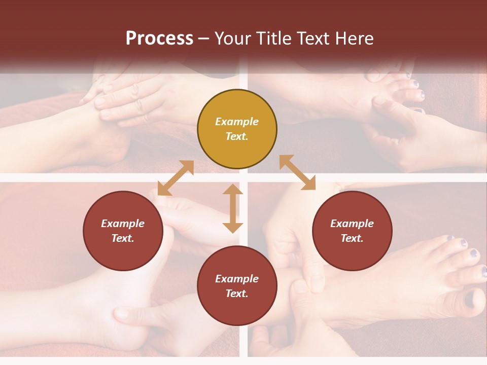A Collage Of Photos Of A Woman Receiving A Foot Massage PowerPoint Template
