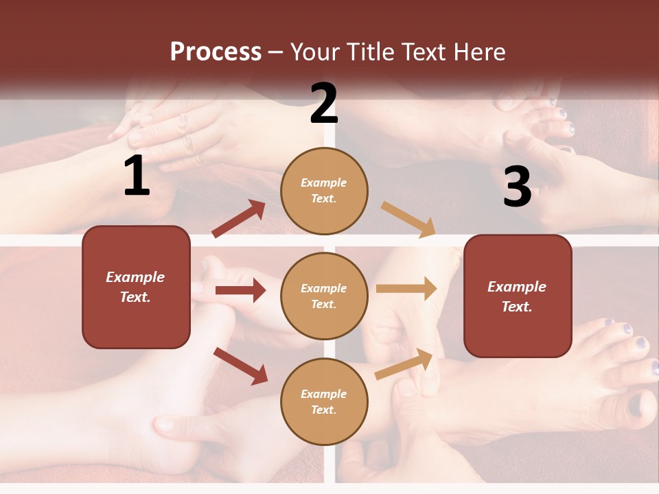 A Collage Of Photos Of A Woman Receiving A Foot Massage PowerPoint Template