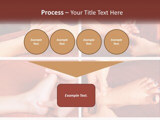 A Collage Of Photos Of A Woman Receiving A Foot Massage PowerPoint Template