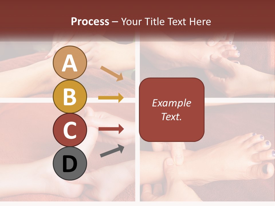 A Collage Of Photos Of A Woman Receiving A Foot Massage PowerPoint Template