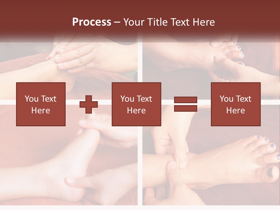 A Collage Of Photos Of A Woman Receiving A Foot Massage PowerPoint Template