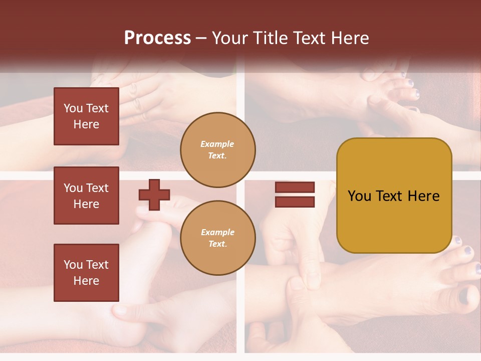 A Collage Of Photos Of A Woman Receiving A Foot Massage PowerPoint Template