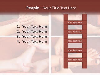 A Collage Of Photos Of A Woman Receiving A Foot Massage PowerPoint Template