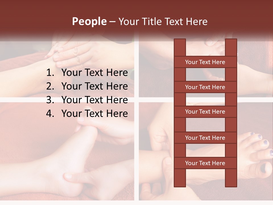A Collage Of Photos Of A Woman Receiving A Foot Massage PowerPoint Template