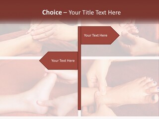 A Collage Of Photos Of A Woman Receiving A Foot Massage PowerPoint Template