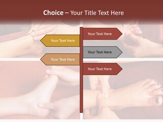 A Collage Of Photos Of A Woman Receiving A Foot Massage PowerPoint Template