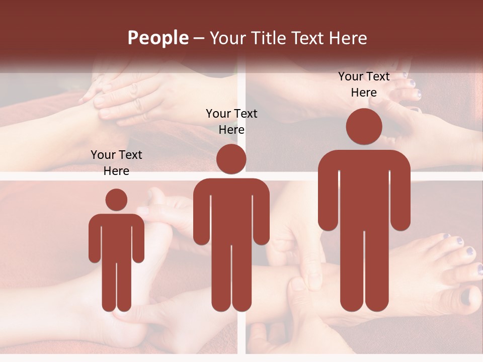 A Collage Of Photos Of A Woman Receiving A Foot Massage PowerPoint Template