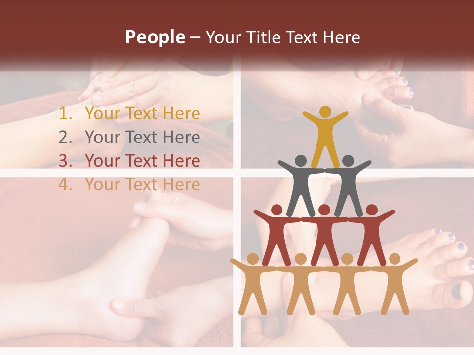 A Collage Of Photos Of A Woman Receiving A Foot Massage PowerPoint Template