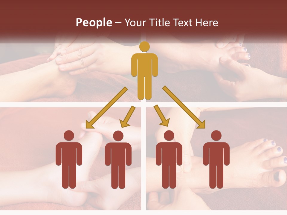 A Collage Of Photos Of A Woman Receiving A Foot Massage PowerPoint Template